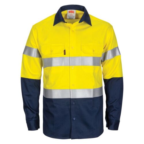 Paton Saint Flame Retardant 2 Tone Cotton Long Sleeve Shirt with 3M F/R Tape Thumbnail